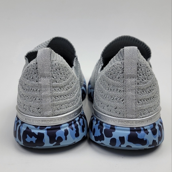 APL Techloom Wave Leopard Blue Silver Running Shoes NEW - 8 - Picture 4 of 12